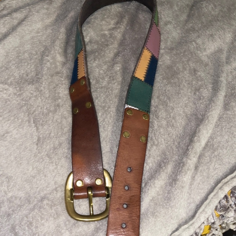 Lucky Brand belt colorful leather